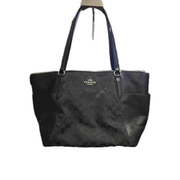 Coach Handbags - Coach Black/Black Signature Tote Shoulder Bag F37231 MSRP $325.00